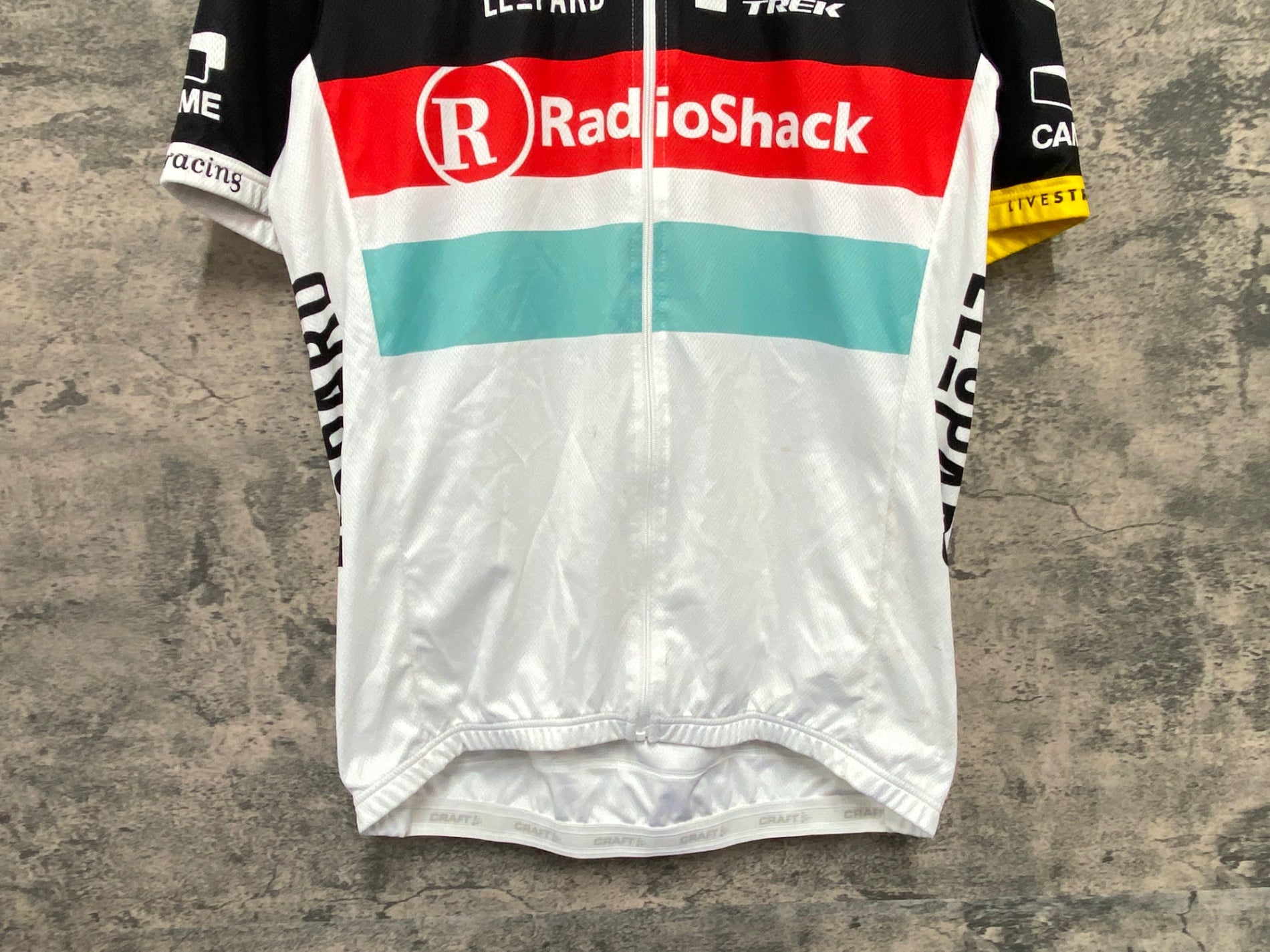 KA003 クラフト CRAFT 半袖 サイクルジャージ 総柄 L RadioShack ※シミ