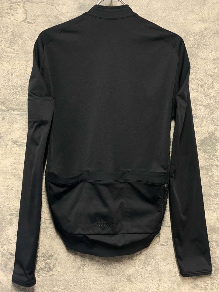 KM421 ラファ Rapha CORE LONG SLEEVE JERSEY 長袖 サイクルジャージ 黒 S 裏起毛
