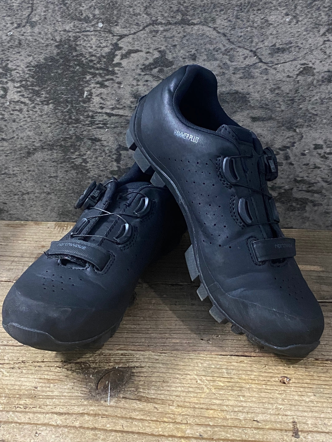 KL100 ノースウェーブ NORTH WAVE HAMMER PLUS ビンディングシューズ 黒 EU38 2穴 ※汚れ