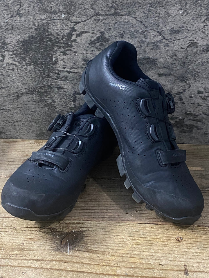 KL100 ノースウェーブ NORTH WAVE HAMMER PLUS ビンディングシューズ 黒 EU38 2穴 ※汚れ
