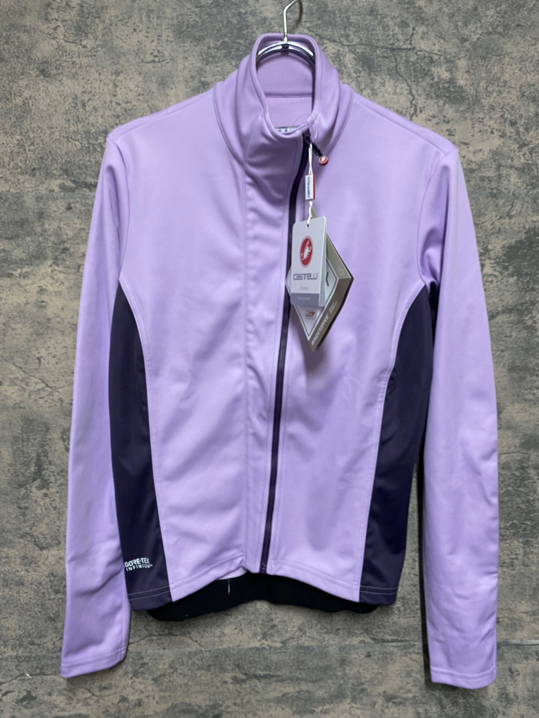 KR809 カステリ CASTELLI TRANSITION 2 W JACKET 長袖 サイクルジャケット 紫 M GORE-TEX INFINIUM レディース