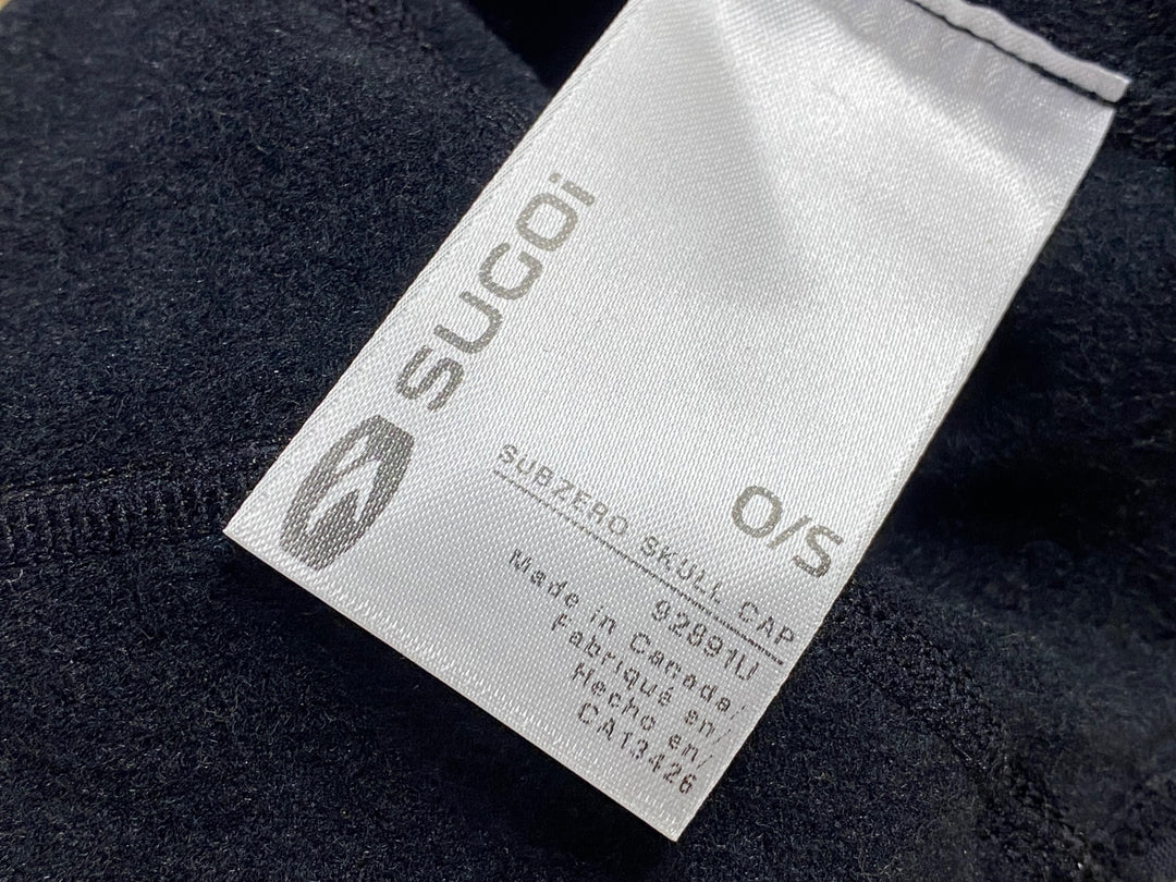 JV574 スゴイ SUGOi SubZero Skull CAP サイクルキャップ ビーニー 黒 ONESIZE 黒 裏起毛