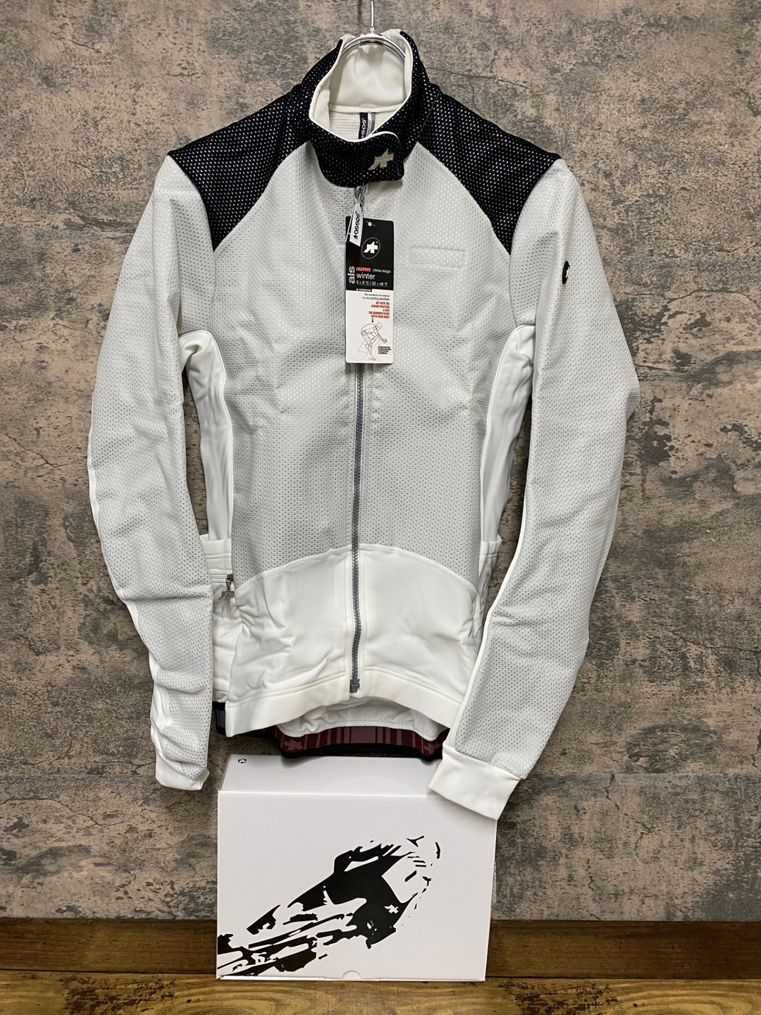 JQ174 アソス assos airJack 851 長袖サイクルジャケット 白 M 裏起毛