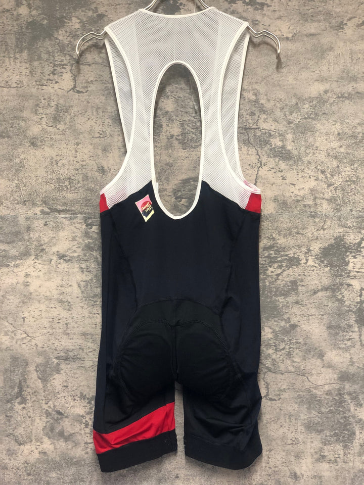 KL259 ラファ Rapha LIGHTWEIGHT BIB SHORTS ビブショーツ 黒 赤 L