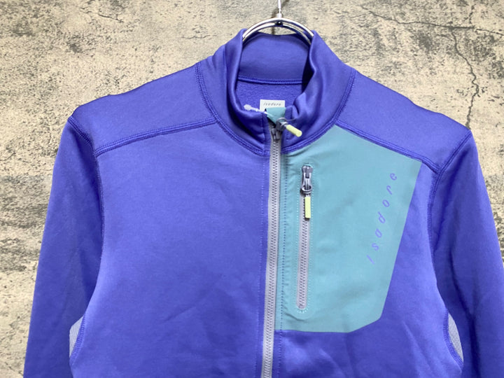KS239 イザドア Isadore Alternative Eco Fleece Long Sleeve Jersey 長袖 サイクルジャージ 紫 S 裏起毛