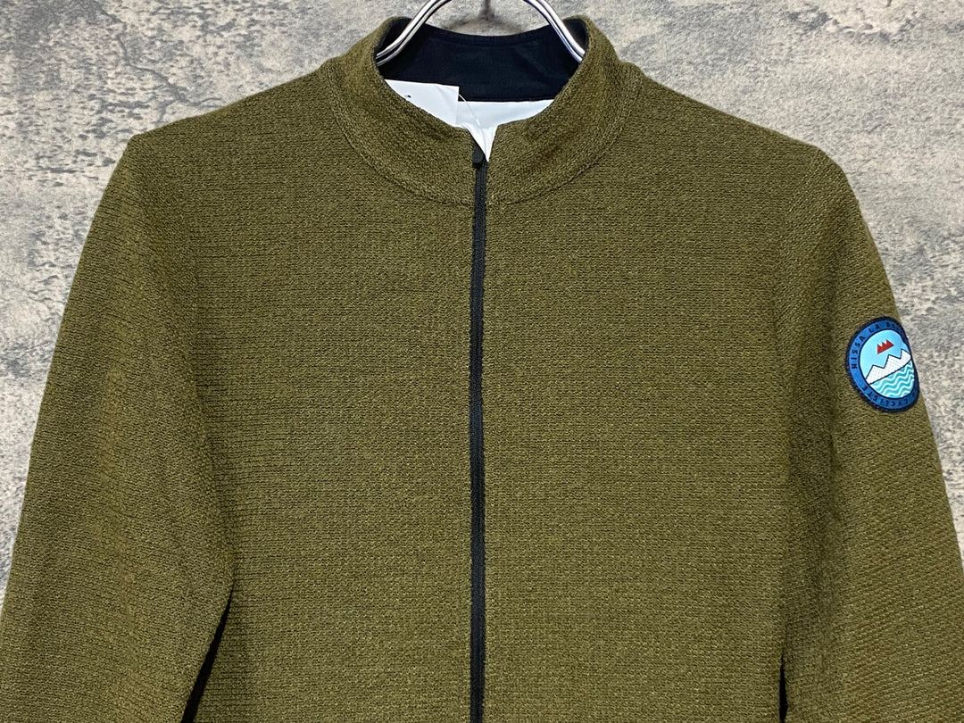 KN972 カフェドシクリステ cafe du cycliste MARGUERITE WOMEN 長袖 サイクルジャージ 黄土 L