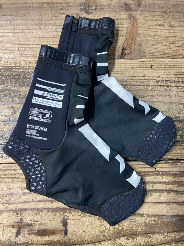 JQ136 アソス assos winterBootie S7 シューズカバー 黒 2 裏起毛