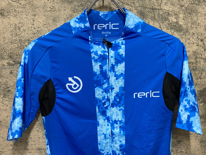 JS551 レリック RERIC 半袖 サイクルジャージ 青 Mサイズ