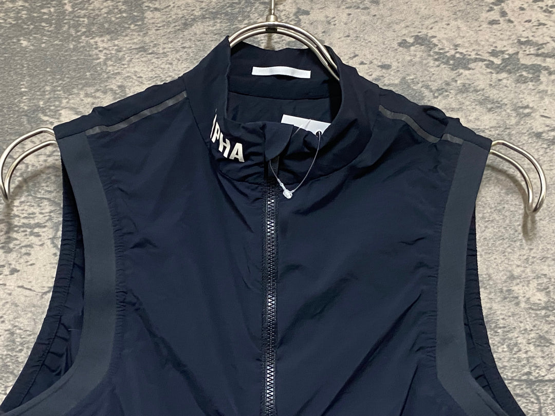 KH095 ラファ Rapha PRO TEAM LIGHTWEIGHT GILET サイクルベスト ジレ 紺 S ※チャック取手破損