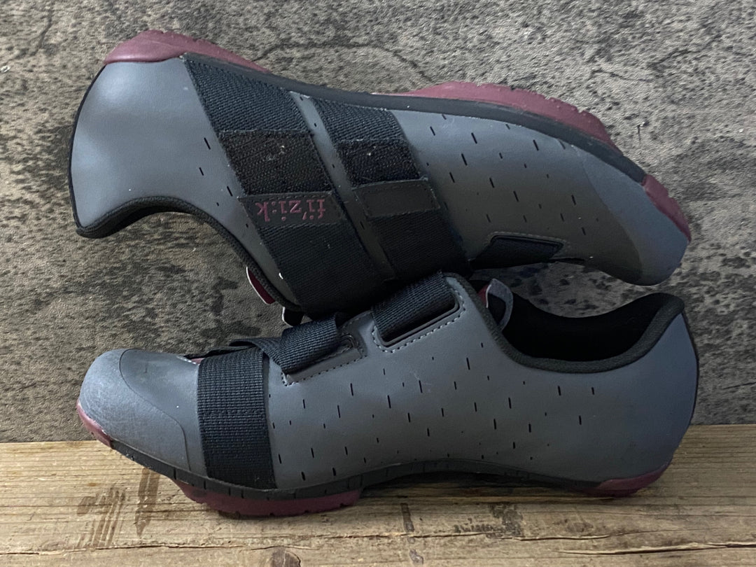 KN647 フィジーク fizik TERRA POWER STRAP X4 Shoes ビンディングシューズ グレー EU42