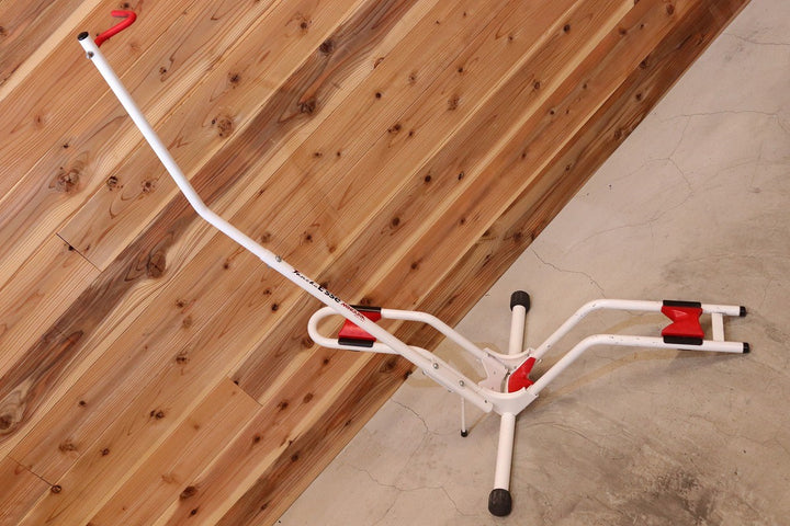 決算SALE ミノウラ MINOURA タンチョウ TANCHO ESSE バイクスタンド バイクラック 縦置きスタンド 白 【広島店】