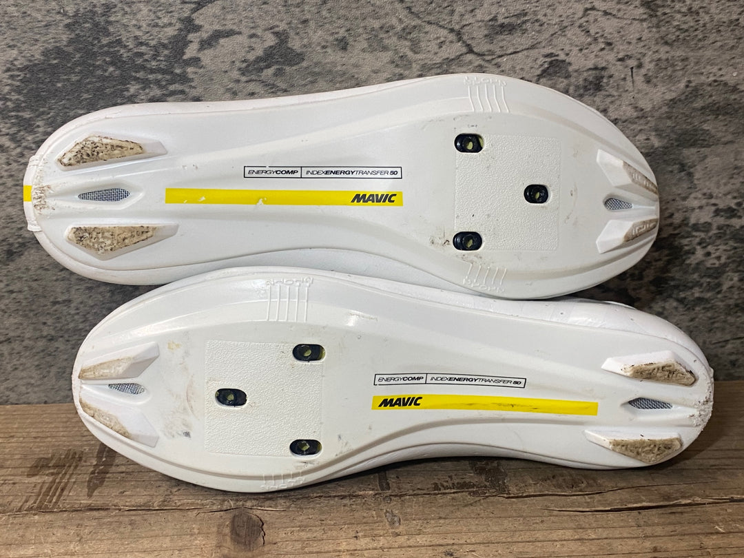 JT901 マヴィック MAVIC COSMIC ビンディングシューズ 白 EU40 SPD-SL ※タバコ臭