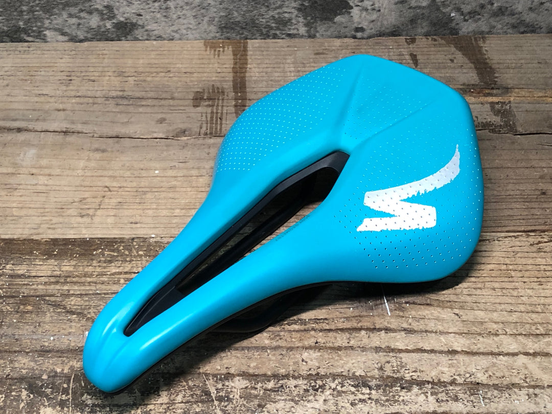 JF085 スペシャライズド SPECIALIZED パワー POWER ARC サドル ターコイズ Hollow Ti レール 155mm