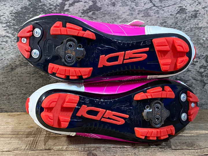 KG382 シディ SIDI TRACE MTB ビンディングシューズ ピンク SPD EU36W ※ペン字あり