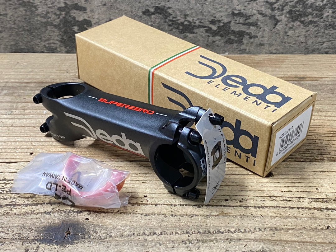 JS297 デダ DEDA SUPER ZERO アルミ ステム Φ31.7 110mm 82°