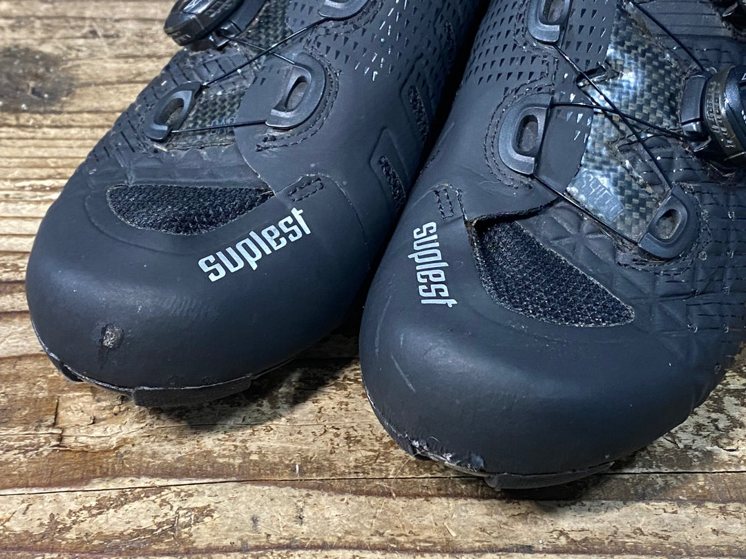 JO765 スープレスト SUPLEST ROAD CARBON ビンディングシューズ 黒 EU42 3穴