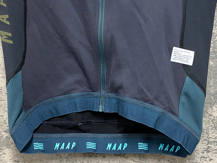 JV863 マープ MAAP ALT ROAD JERSEY 半袖 サイクルジャージ グレー L 裏起毛