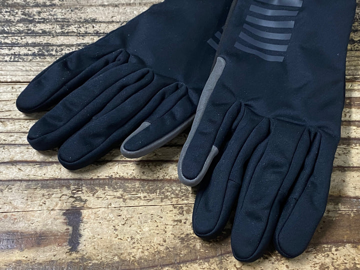 JS967 ラファ Rapha PRO TEAM WINTER GLOVES 長指 グローブ 黒 S 裏起毛