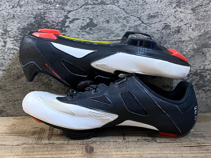 KG422 マヴィック MAVIC COSMIC ELITE ビンディングシューズ 3穴 ブラック ホワイト EU41 1/3 ※ペン字あり