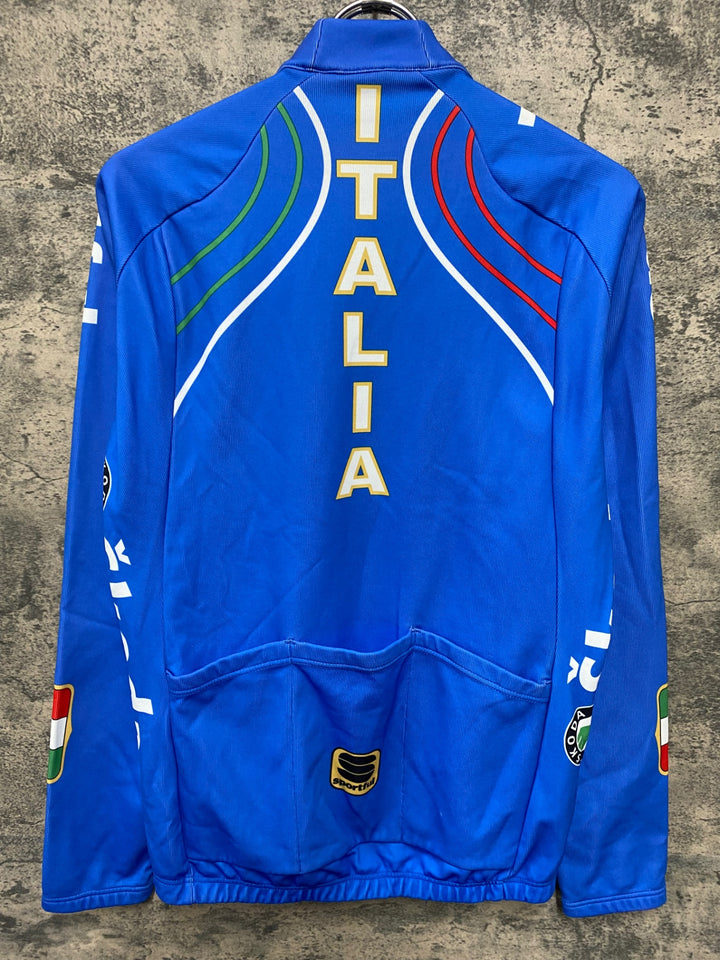 JS666 スポーツフル SPORTFUL ITALIA 長袖 サイクルジャージ 青 M