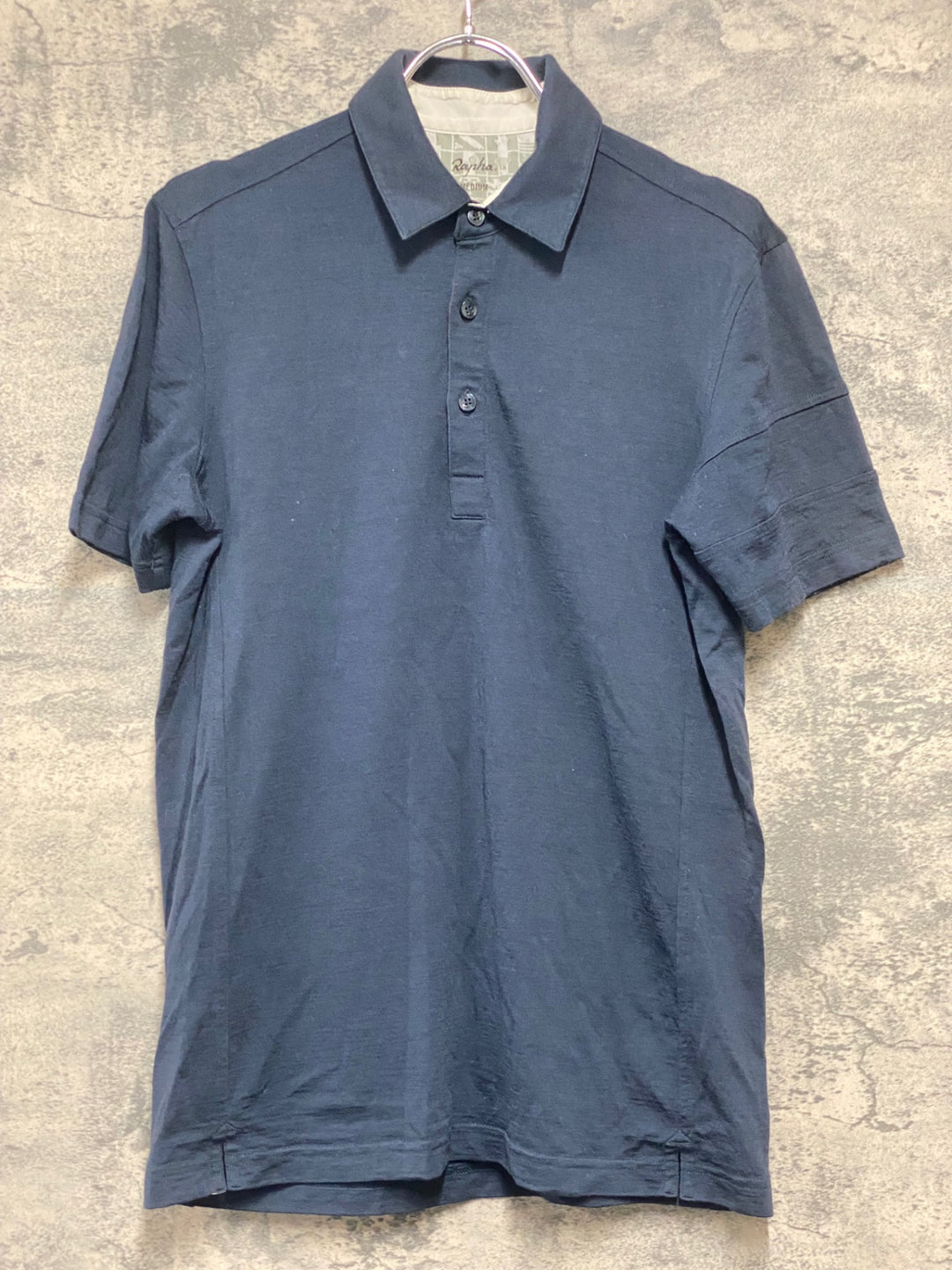 KI190 ラファ Rapha MERINO POLO 半袖 ポロシャツ ネイビー M