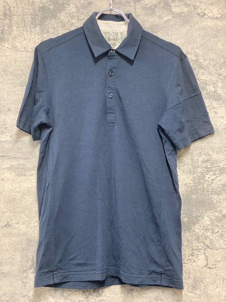 KI190 ラファ Rapha MERINO POLO 半袖 ポロシャツ ネイビー M