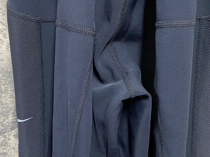 KF852 ナイキ Nike ビブタイツ 黒 M 裏起毛 パッド無し
