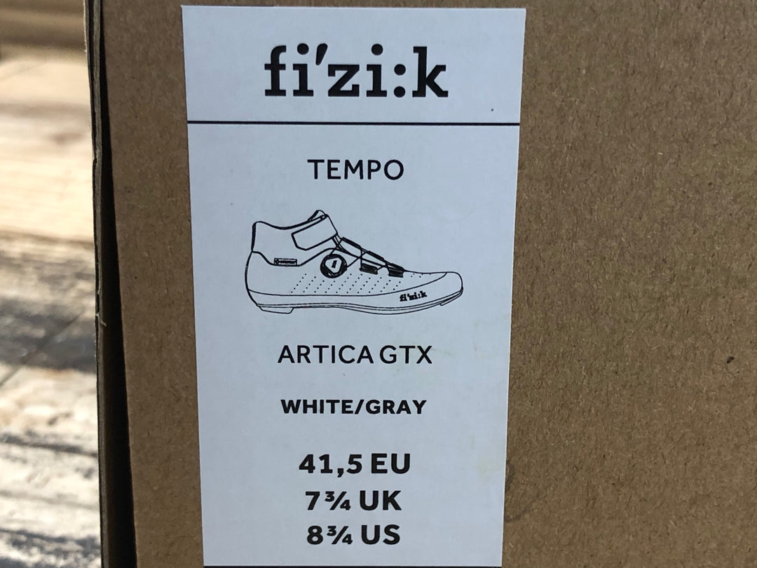 JV043 フィジーク fizik TEMPO ARTICA GTX ビンディングシューズ EU 41.5 白 GORE TEX 3穴 未使用