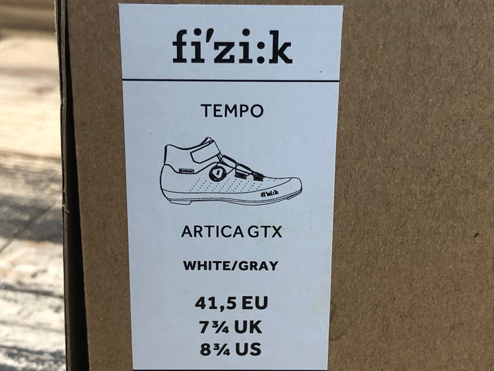 JV043 フィジーク fizik TEMPO ARTICA GTX ビンディングシューズ EU 41.5 白 GORE TEX 3穴 未使用