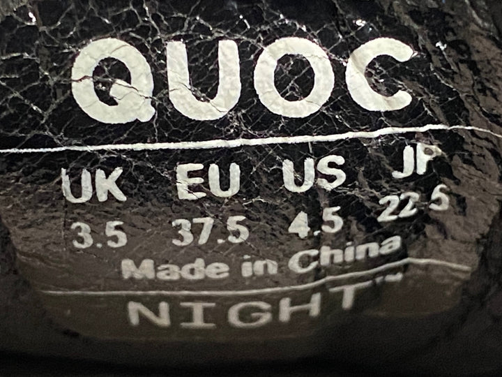 JE359 クオック QUOC NIGHT レザー ビンディングシューズ 黒 EU37.5 3穴
