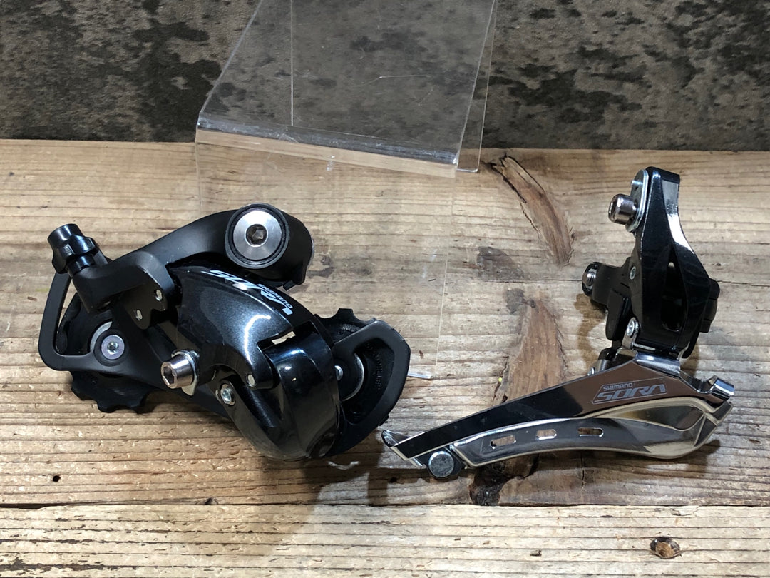 JX422 シマノ SHIMANO ソラ SORA FD-R3000 RD-R3000 ディレイラーセット バンド式 Φ34.9