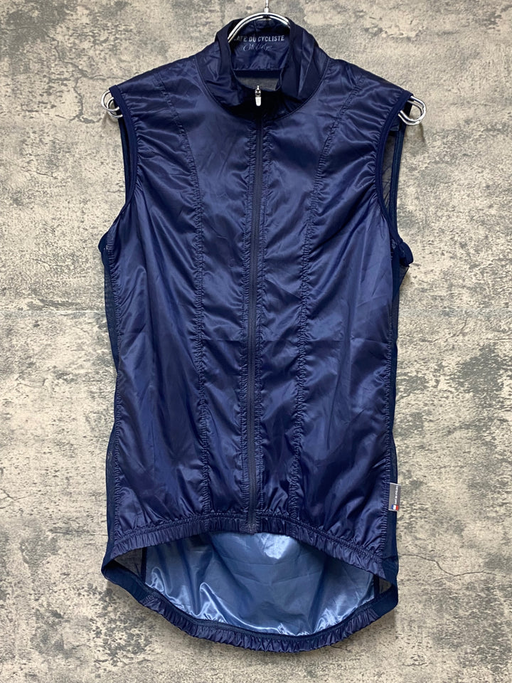KS240 カフェドシクリステ cafe du cycliste Petra Gilet サイクルベスト ジレ 紺 S