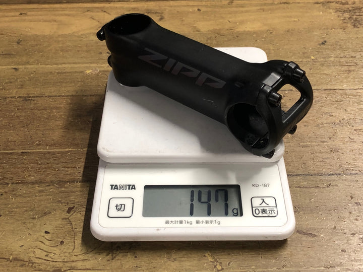 KJ527 ジップ ZIPP SERVICE COURSE SL アルミステム 黒 Φ31.8 OS 110mm 6° マイコンマウントフェイスプレート付