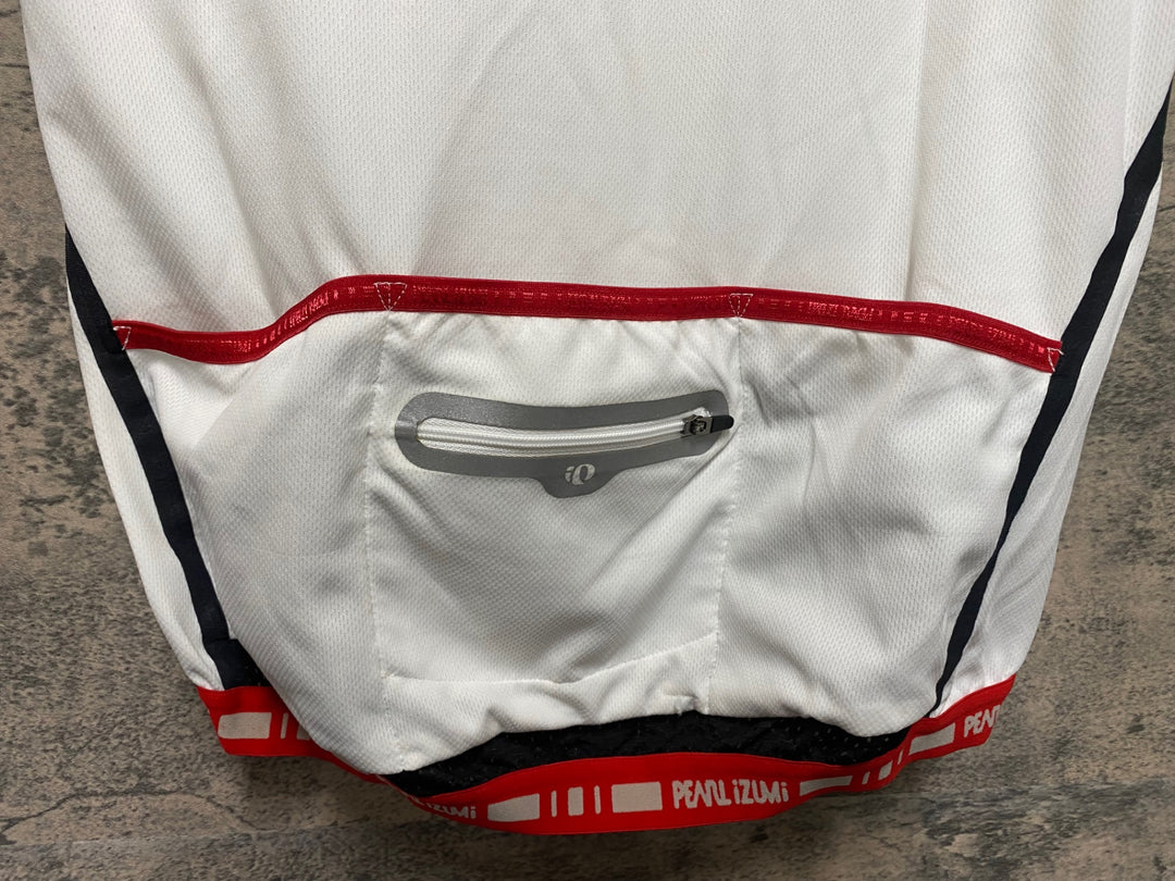 JR170 パールイズミ PEARL iZUMi 半袖サイクルジャージ 白 L