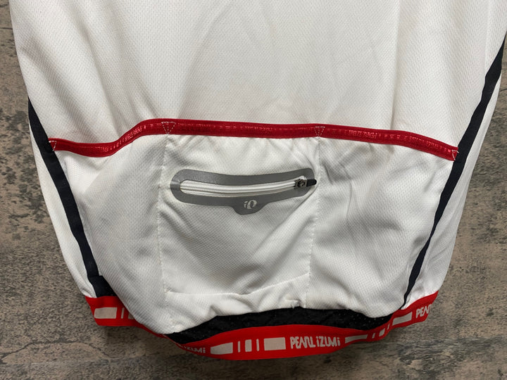 JR170 パールイズミ PEARL iZUMi 半袖サイクルジャージ 白 L