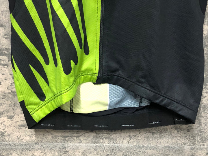 JW325 アソス assos CAPE EPIC 半袖 サイクルジャージ 黒黄緑 M
