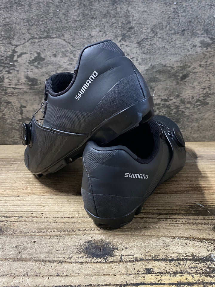 KB191 シマノ SHIMANO XC3 WIDE SH-XC300M L01 E ビンディングシューズ 2穴 BOA 黒 EU41