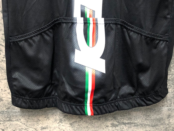 JV725 カステリ CASTELLI DINO 2 シディ SIDI 半袖 サイクルジャージ 黒赤 XL