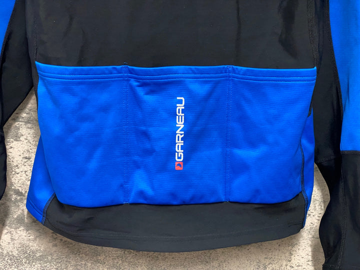 JX333 ルイガノ LOUIS GARNEAU 長袖 サイクルジャケット 青 黒 M 裏起毛