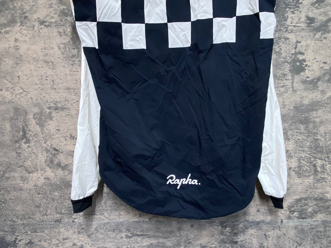 KF470 ラファ Rapha CLASSIC WIND CHECK JACKET 長袖 ウィンドブレーカー 白 黒 XS