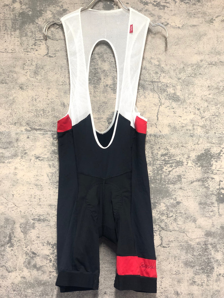 KL259 ラファ Rapha LIGHTWEIGHT BIB SHORTS ビブショーツ 黒 赤 L
