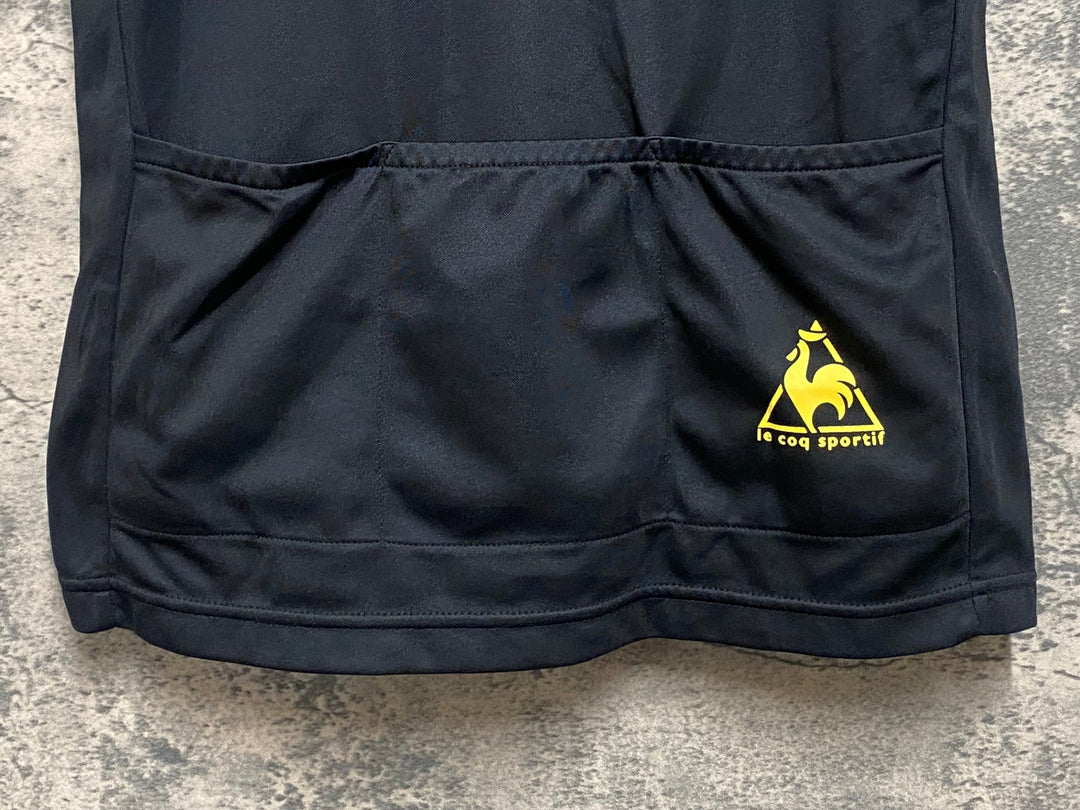 JP365 ルコックスポルティフ le coq sportif 半袖 サイクルジャージ 黒 S