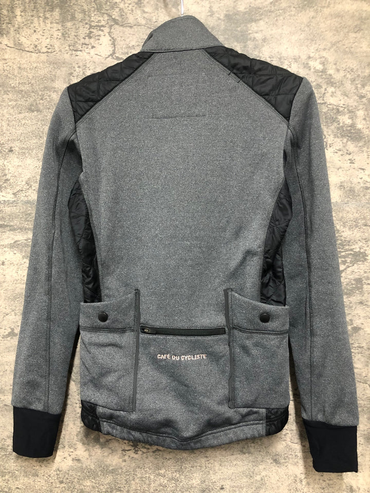 JE018 カフェドゥシクリステ CAFE DU CYCLISTE Heidi サイクル ダウンジャケット XS ブラック レディース 動物の毛