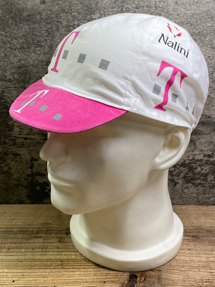 JJ280 ナリーニ Nalini Team Deutsche Telekom サイクルキャップ 白ピンク