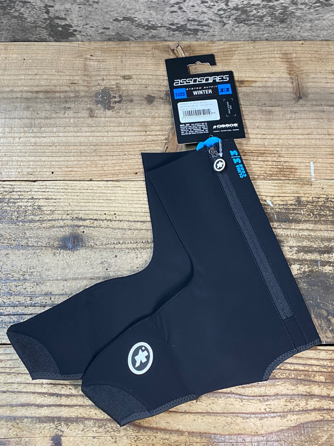 JY639 アソス ASSOS GT Winter Booties CLIMACODE 3/3 シューズカバー 黒 Ⅰ 裏起毛 未使用