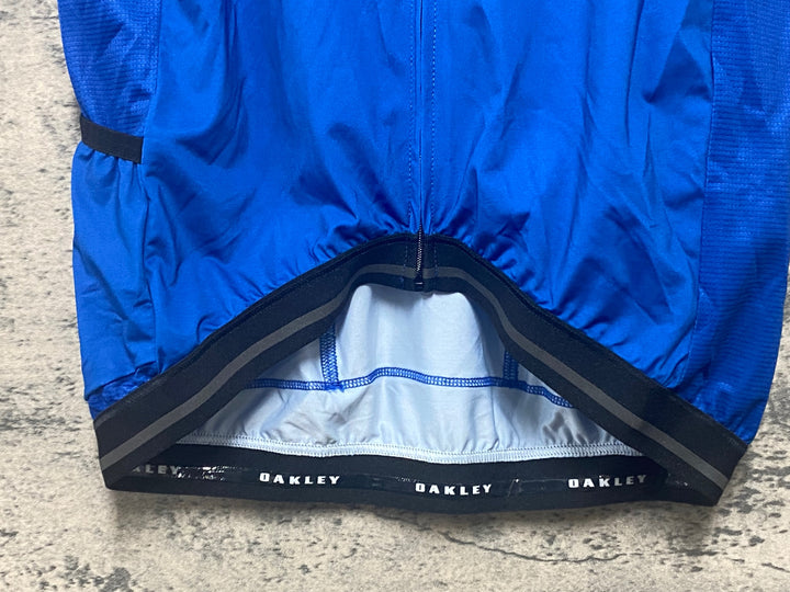 KJ268 オークリー OAKLEY CORE FIT 半袖 サイクルジャージ 青 S