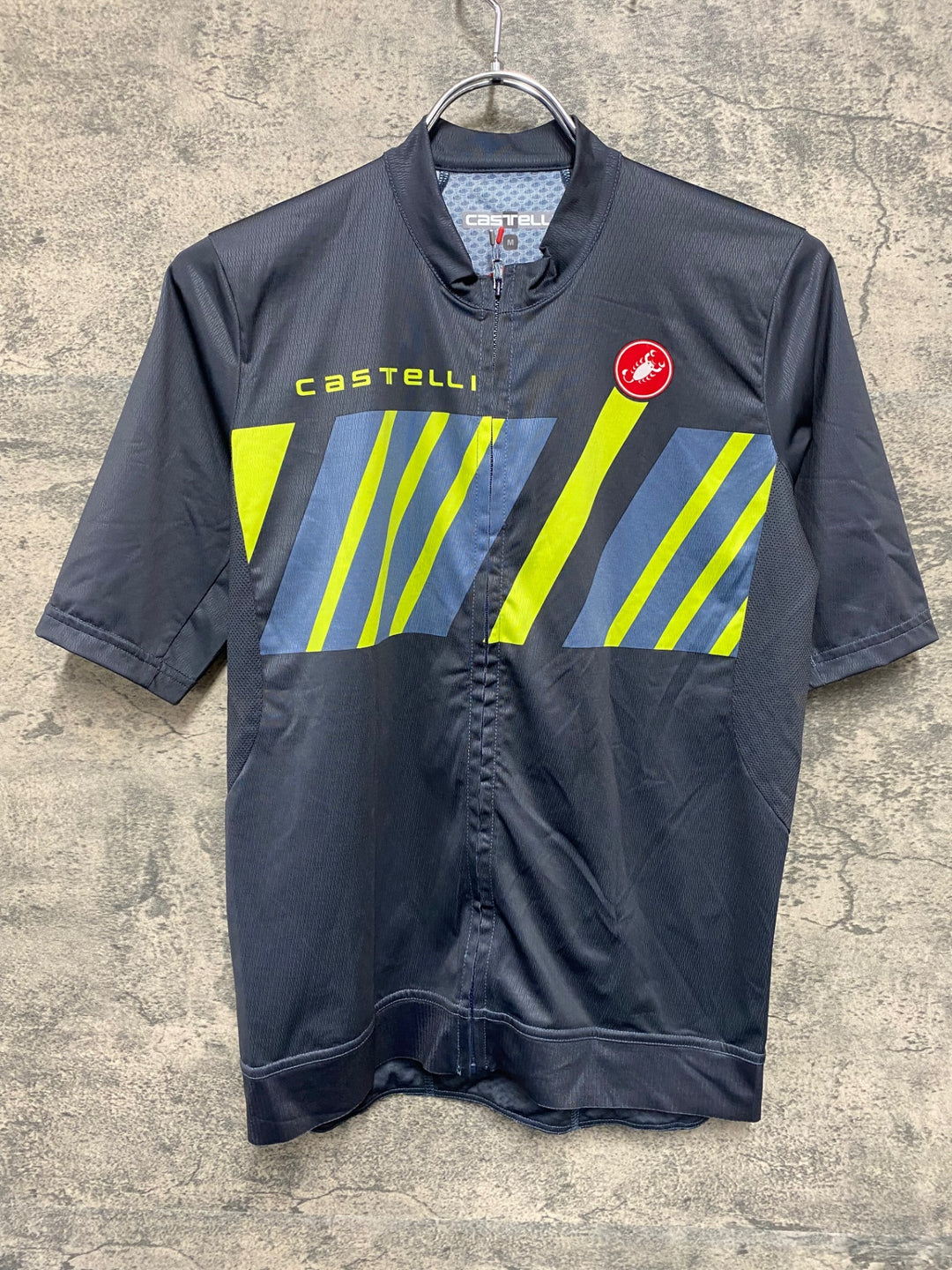 JQ891 カステリ CASTELLI ROSSOCORSA 半袖 サイクルジャージ グレー M