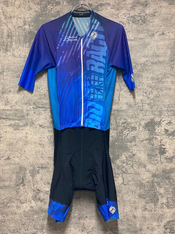 KM450 ビオレーサー BIORACER 富士ヒル 半袖 サイクルジャージ ワンピース 青 3/M