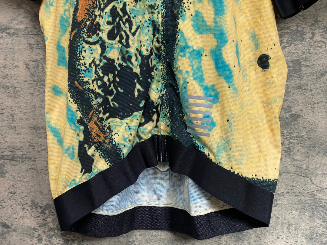 KL767 ラファ Rapha LACHLAN PRO TEAM TRAINING JERSEY 半袖 サイクルジャージ 黄色 XL