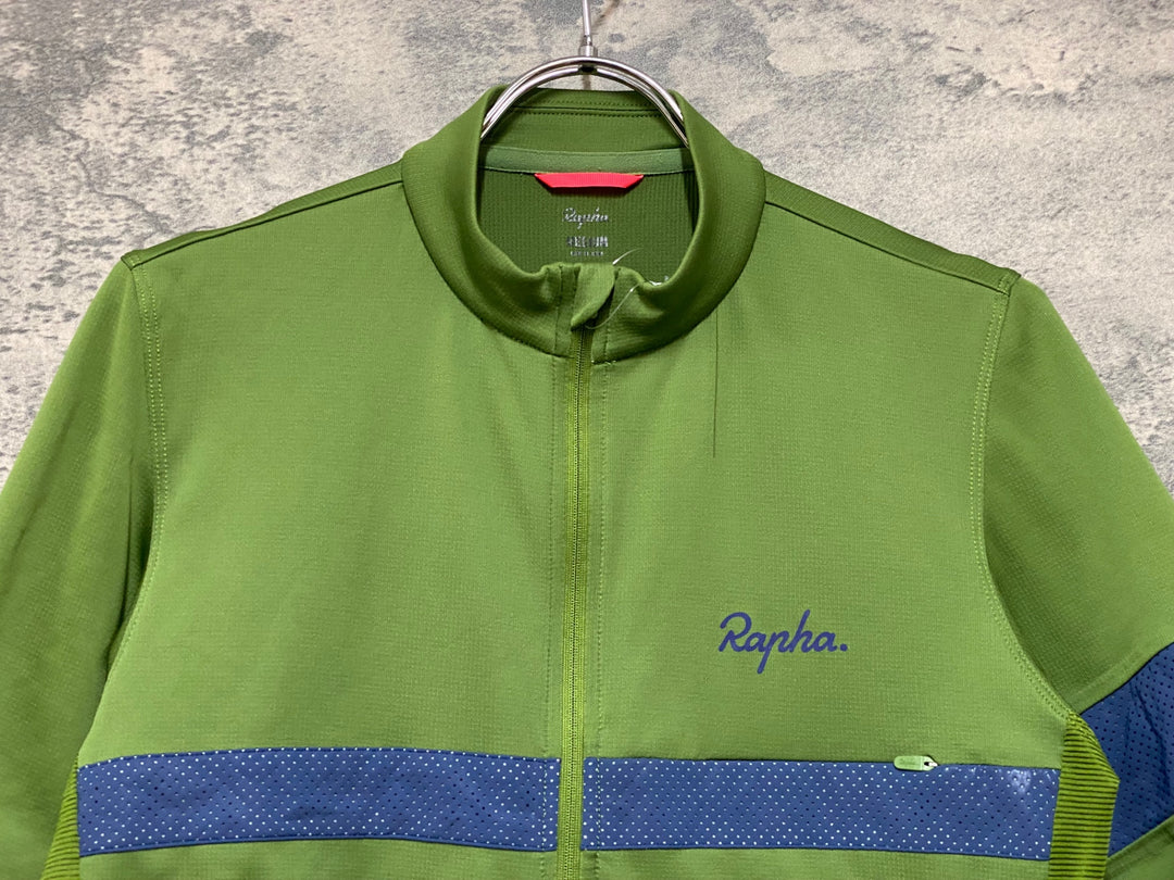 JP288 ラファ Rapha BREVET LIGHTWEIGHT JERSEY 半袖 サイクルジャージ 緑 M